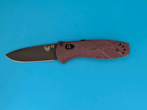 Benchmade 585BK-04 Mini Barrage Redstone Richlite 2.91" S30V Black Cerakote AXIS