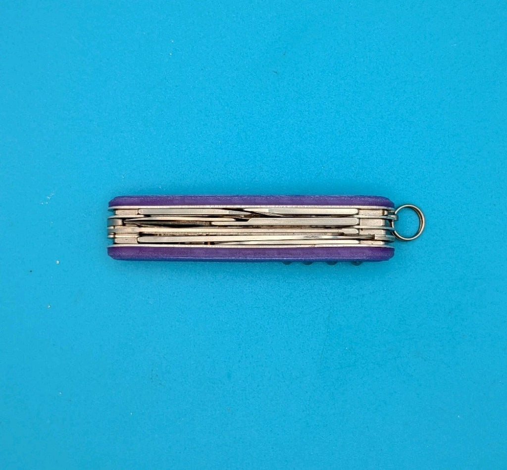 Victorinox Huntsman Electric Purple Glow in the Dark Swiss Army Knife, 91mm