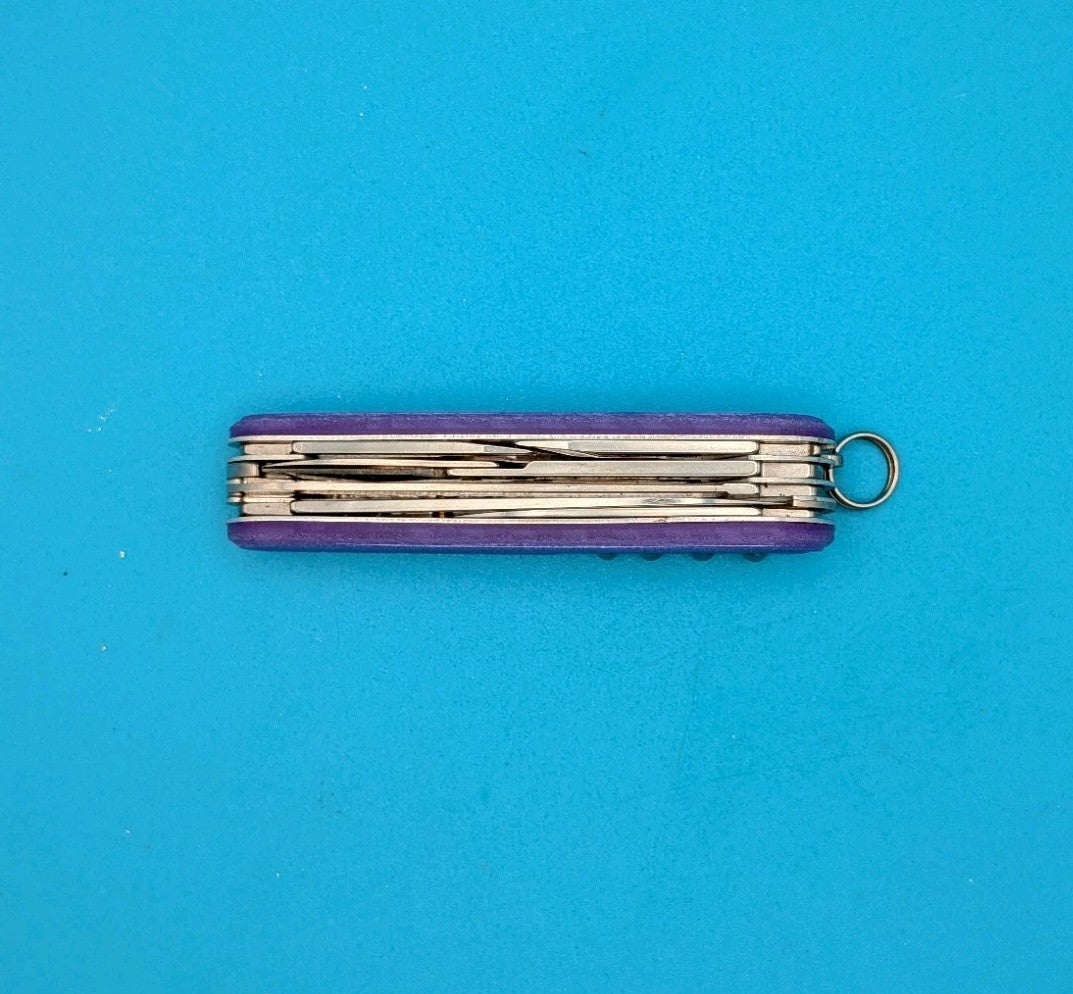 Victorinox Huntsman Electric Purple Glow in the Dark Swiss Army Knife, 91mm