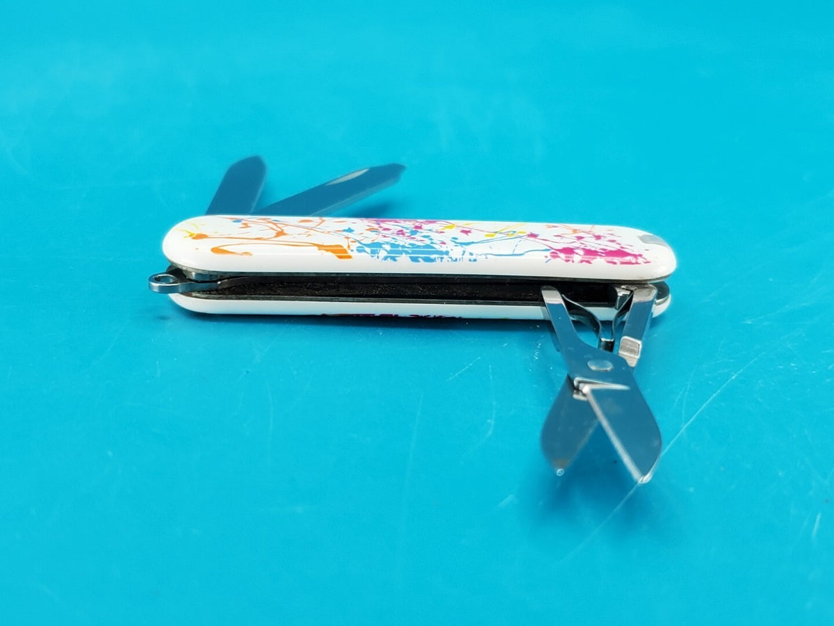 Victorinox Classic Limited Edition 2010 "Splatter" Swiss Army Knife Multi Tool!