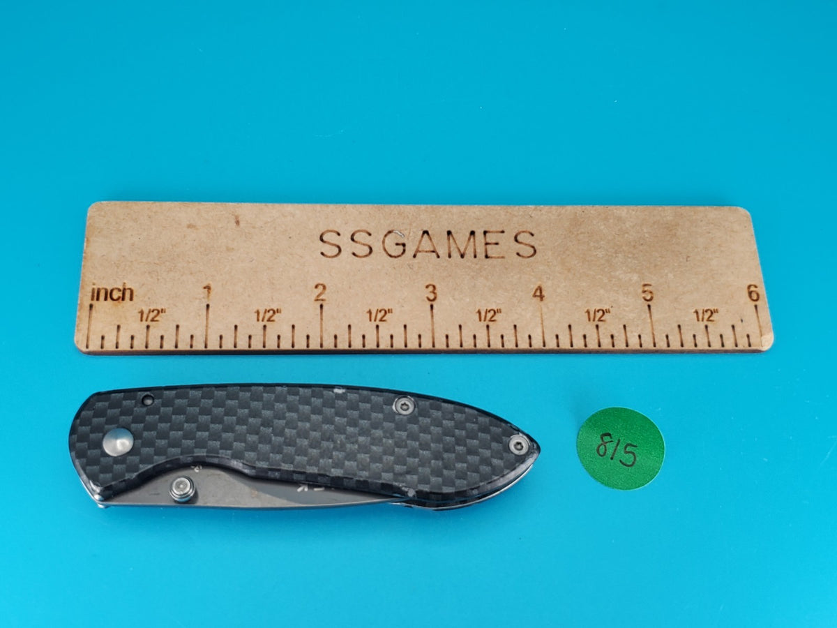 Buck Knives 327 Nobleman Carbon Fiber Folding Pocket Knife!