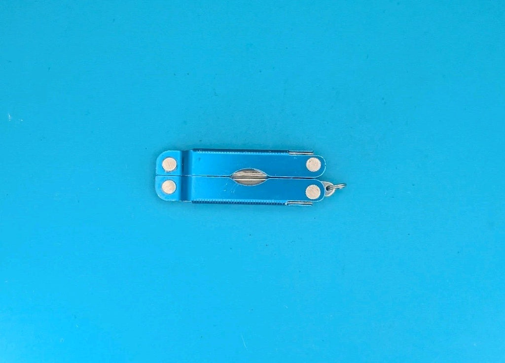 Leatherman Micra Multi-Tool, Knife, Scissors, Key Ring, Blue! *BP SAFETY*