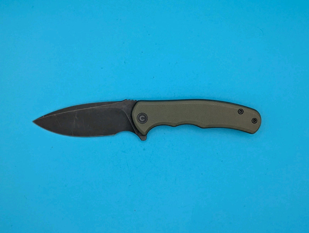 Civivi Mini Praxis Flipper Pocket Knife Liner Lock Plain Edge Blade! Olive Green