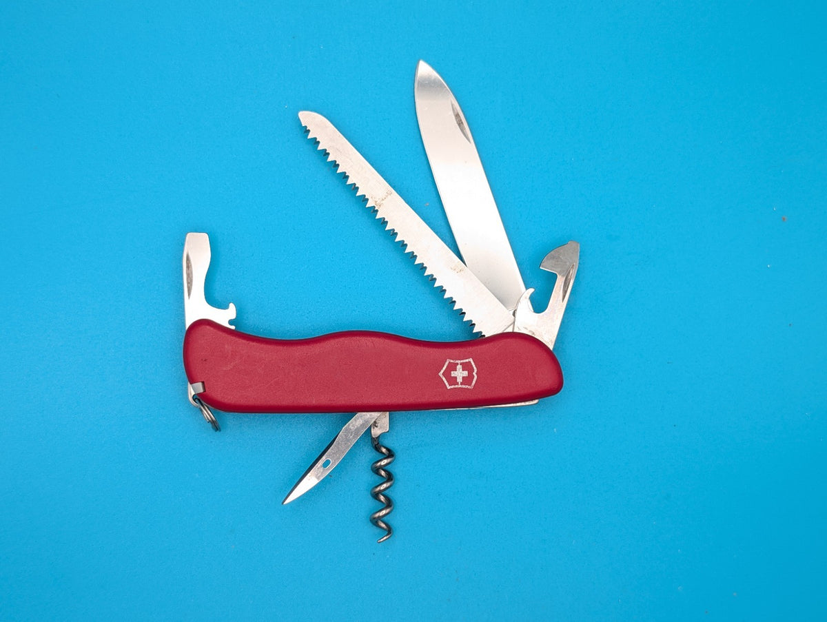 Victorinox Forester Red Original Slide Lock Swiss Army Knife Multi Tool! 111mm