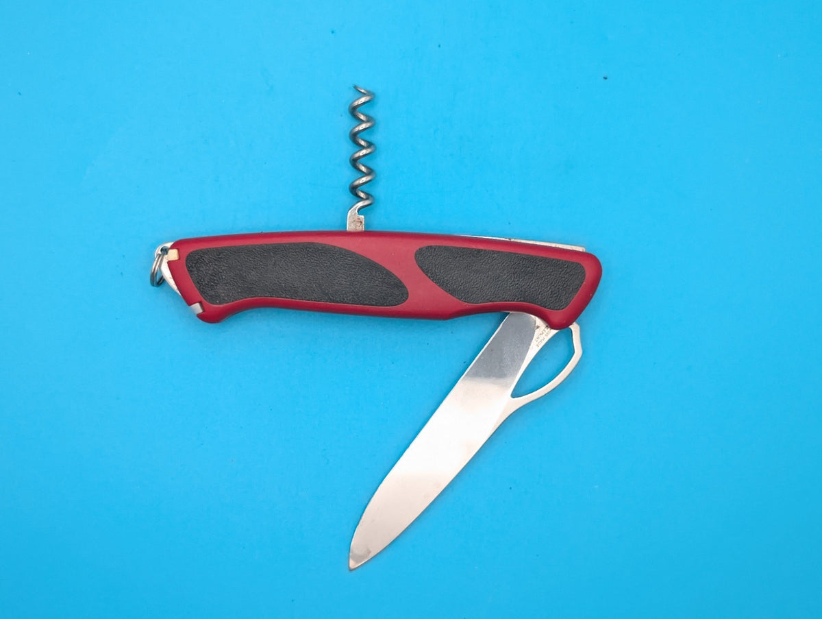 Victorinox Rangergrip 63 Black & Red Swiss Army Knife Multi Tool! RARE!