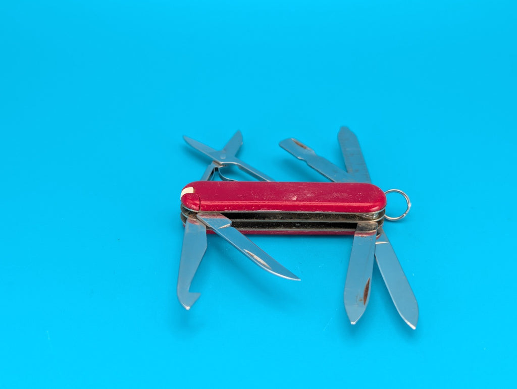 Victorinox Original MiniChamp Swiss Army Knife Multi Tool! RED!