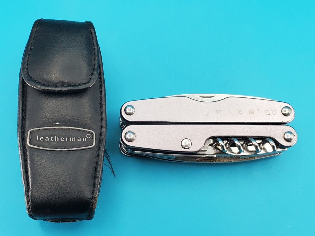 Retired Leatherman Juice PRO Gray Multi-tool! RARE! WITH SHEATH!