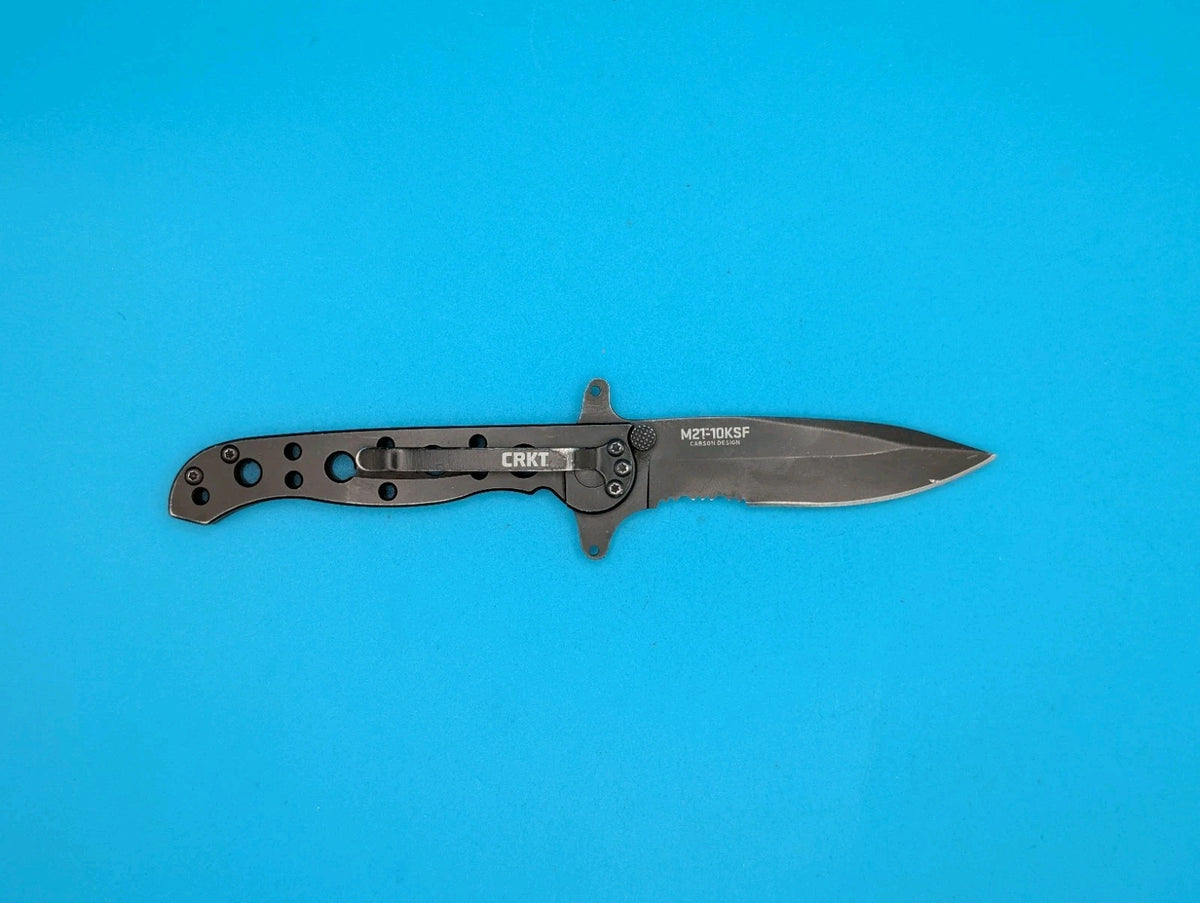 CRKT M21-10KSF Pocket Knife Folder Spear Point Blade Carson Design! USED