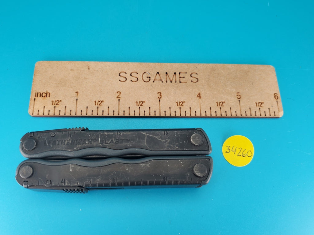 Leatherman BLAST Multi-Tool , Retired Multitool w/ Knife Pliers! BLACK OXIDE!