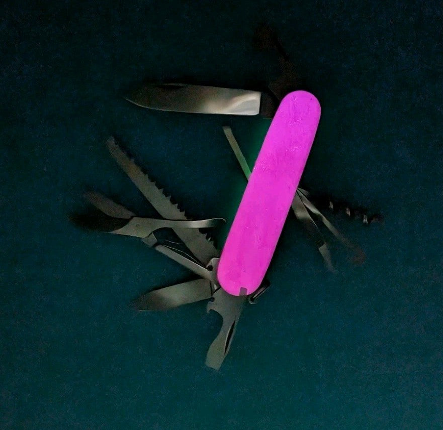 Custom Victorinox Huntsman Glow in the Dark Swiss Army Knife Multi Tool!