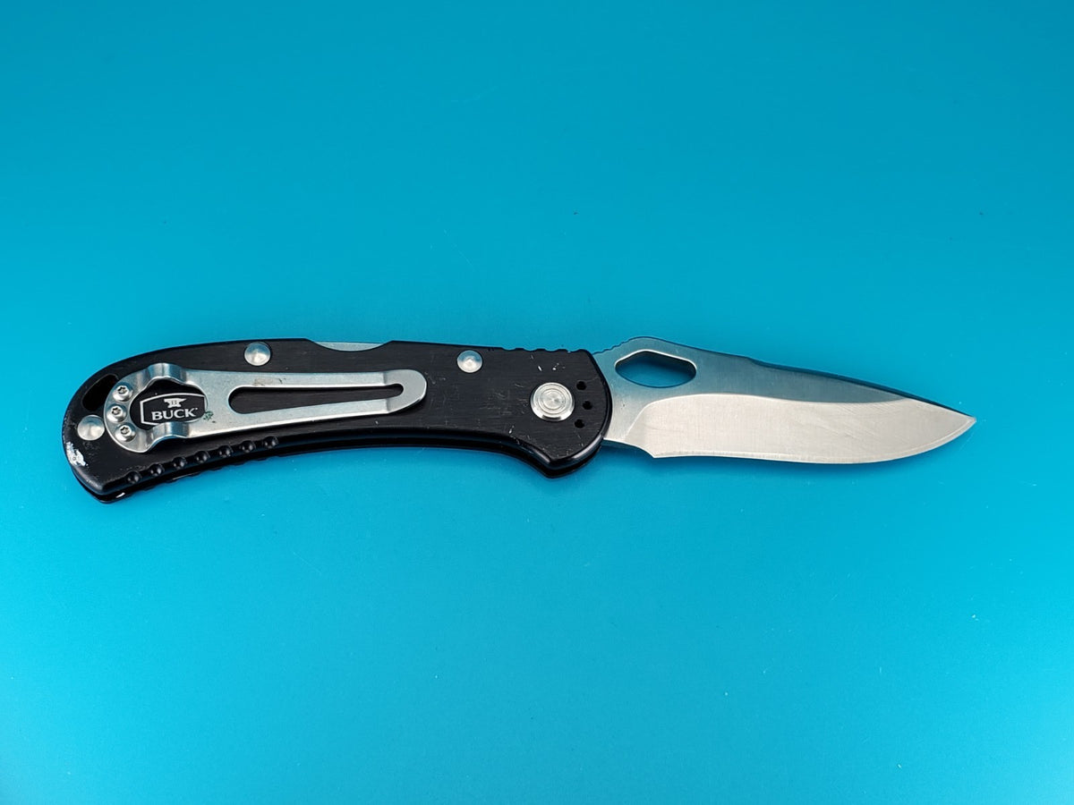 Custom Buck 722 Spitfire Plain Edge Pocket Knife! *WE THE PEOPLE / CHAMPION*