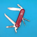 Vintage Wenger Classic 15 Red Swiss Army Knife Multi Tool! With Bale! RARE!