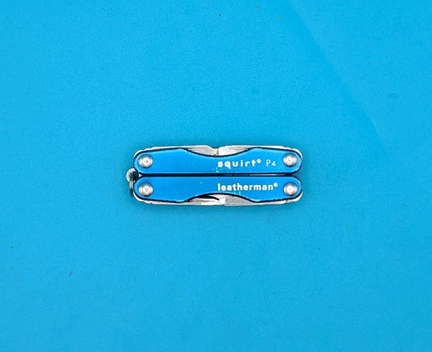 Leatherman Squirt P4 Multi-Tool, Key Ring, Retired, BLUE!