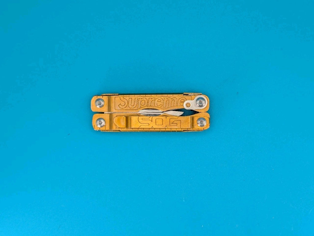 SOG Supreme Gold Snippet Compact Scissors Multi Tool Folding Knife!