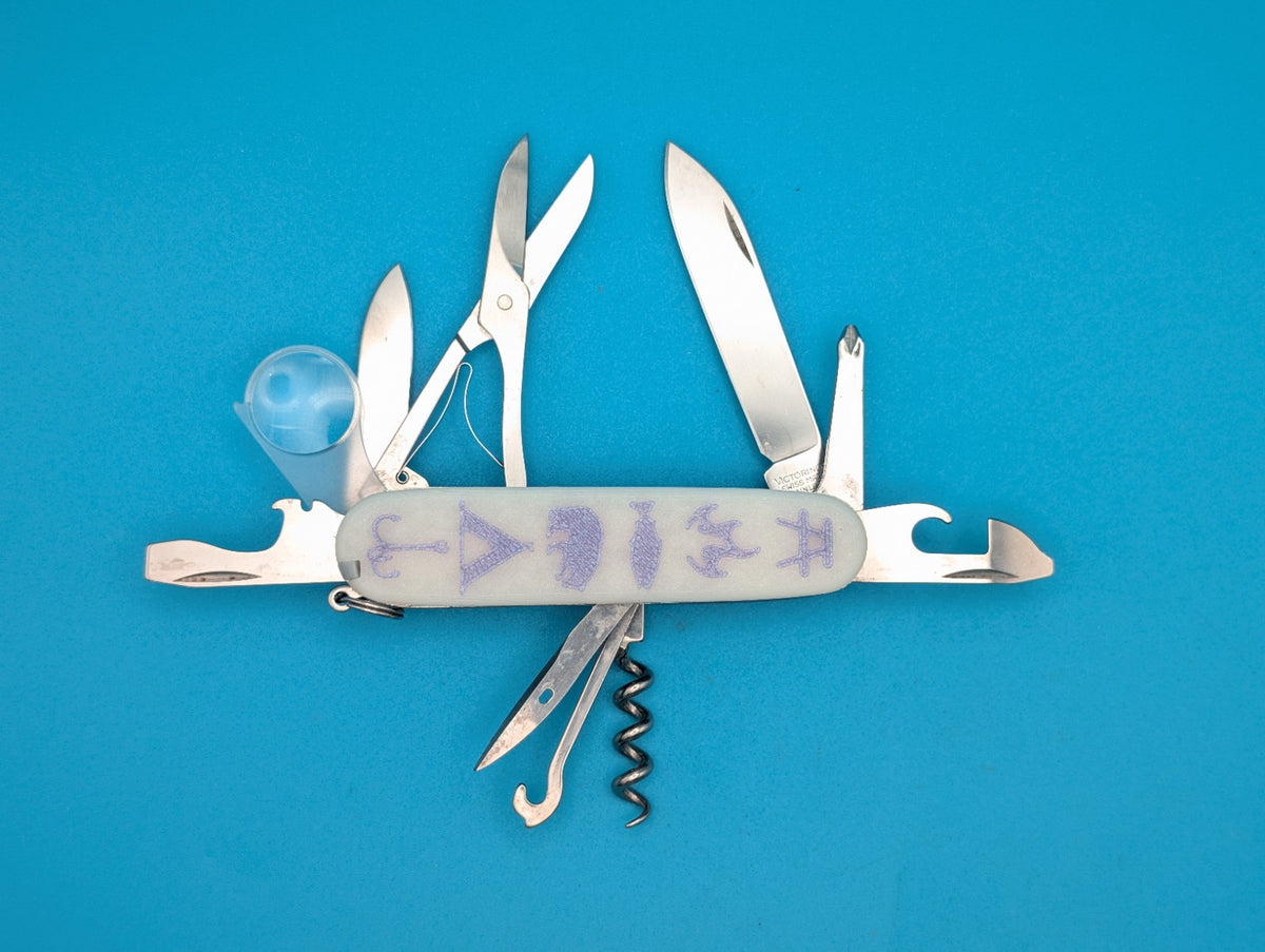 Custom Victorinox Explorer Glow in the Dark Swiss Army Knife Multi Tool!