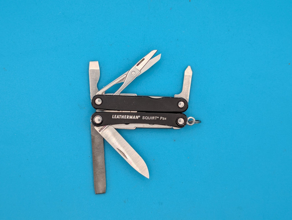 Leatherman SQUIRT PS4 Multi-Tool With Pliers Scissors Knife BLACK!