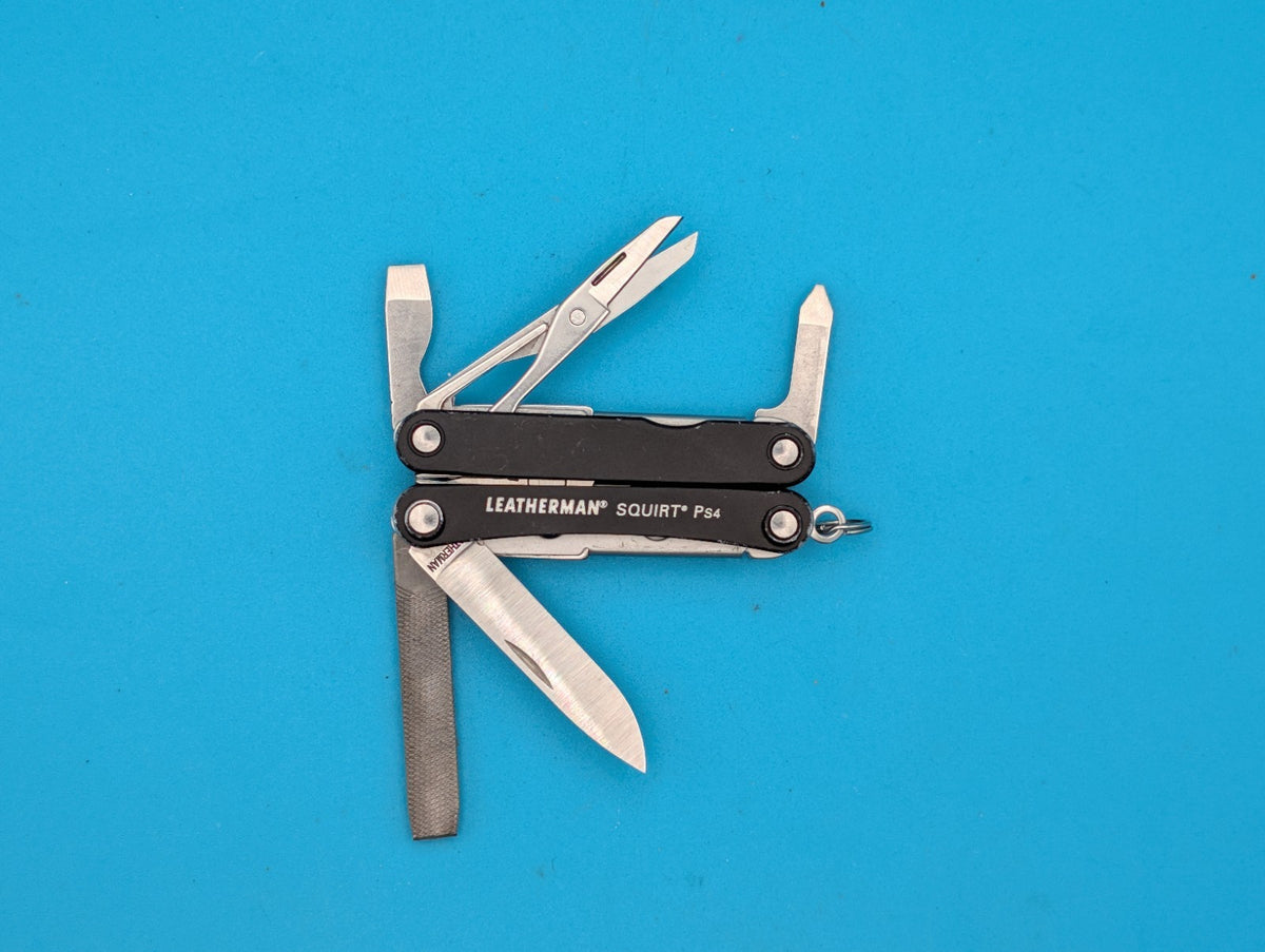 Leatherman SQUIRT PS4 Multi-Tool With Pliers Scissors Knife BLACK!
