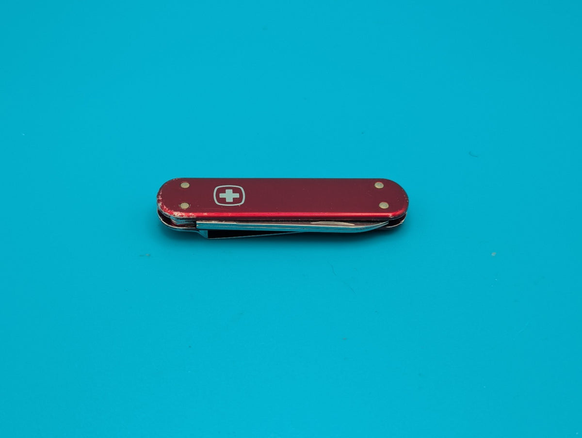 Wenger Esquire Money Clip 65mm Red ALOX Swiss Army Knife Multi Tool!