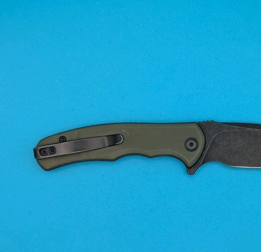 Civivi Mini Praxis Flipper Pocket Knife Liner Lock Plain Edge Blade! Olive Green