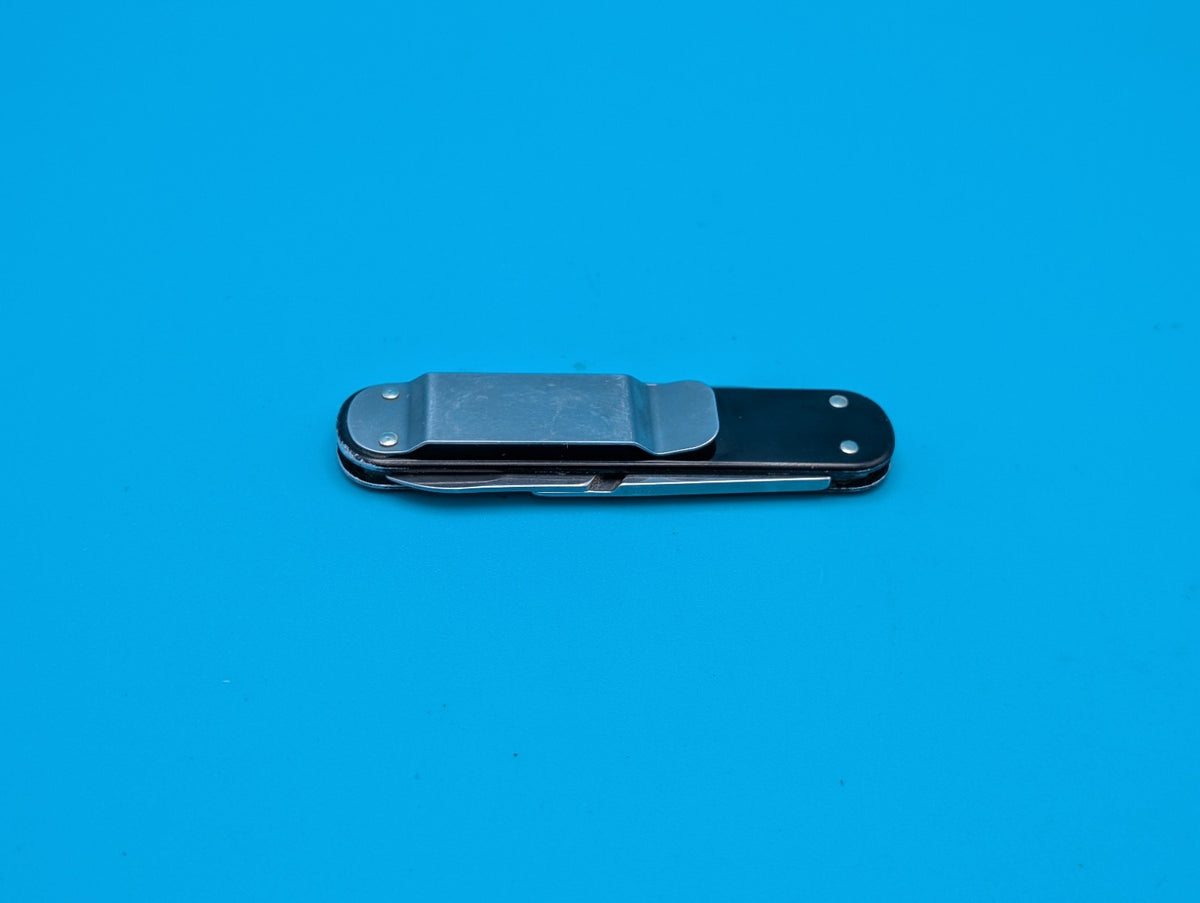 Victorinox Money Clip Black Alox Swiss Army Knife Multi Tool!