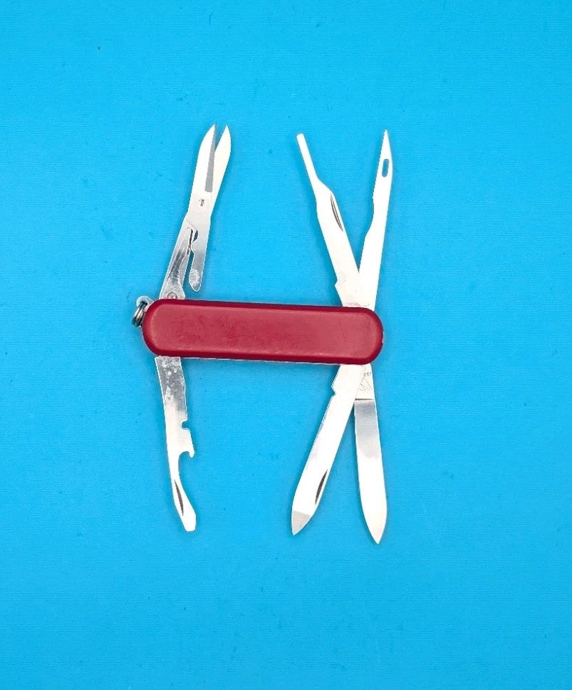 Vintage Wenger Pocket Tool Chest 65mm Red Swiss Army Knife Multi Tool!
