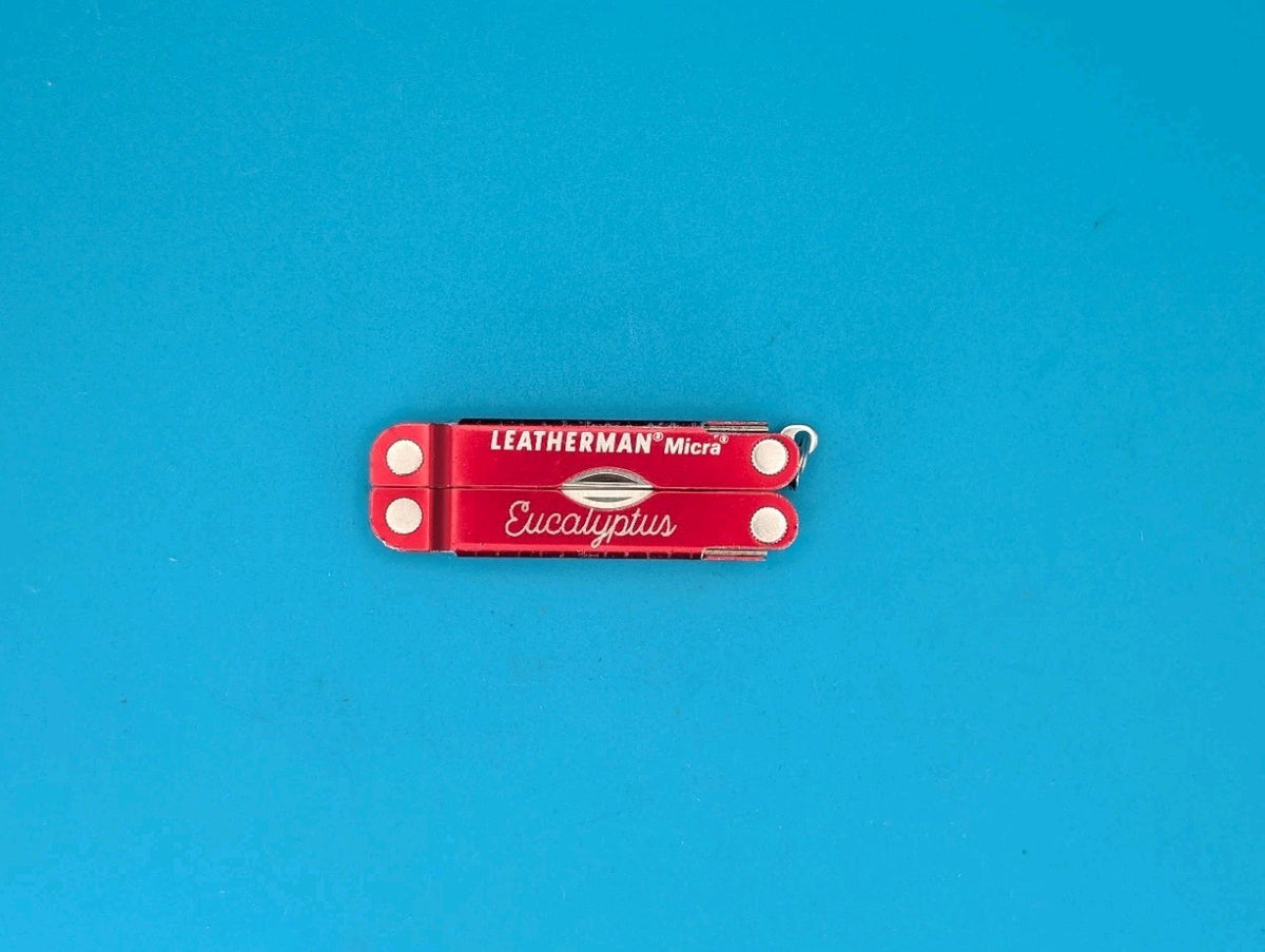Leatherman Micra Multi-Tool, Knife, Scissors, Key Ring, Red! *EUCALYPTUS*