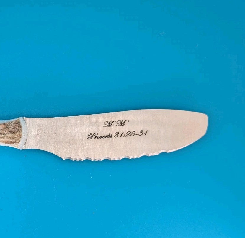 Buck USA 941 Elk Antler Handle Spreader Knife!