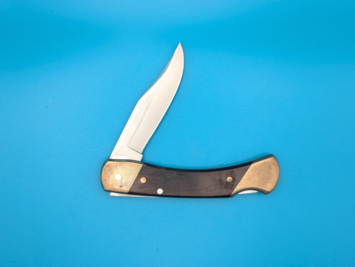 Vintage Uncle Henry Schrade+ LB7 Folding Pocket Knife! USA! With Sheath!