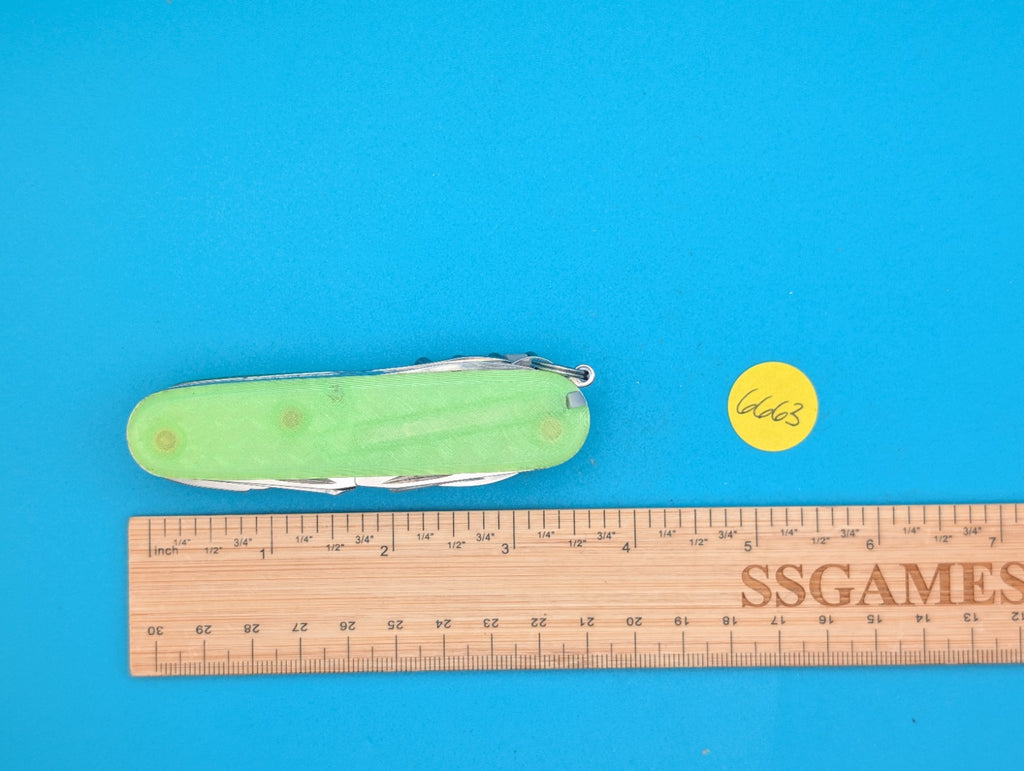 Custom Victorinox SwissChamp Firefly Green Glow in the Dark Knife Multi-Tool!