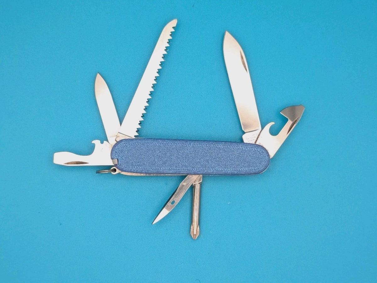 Custom Victorinox Hiker Nebula Purple Swiss Army Knife Multi Tool!