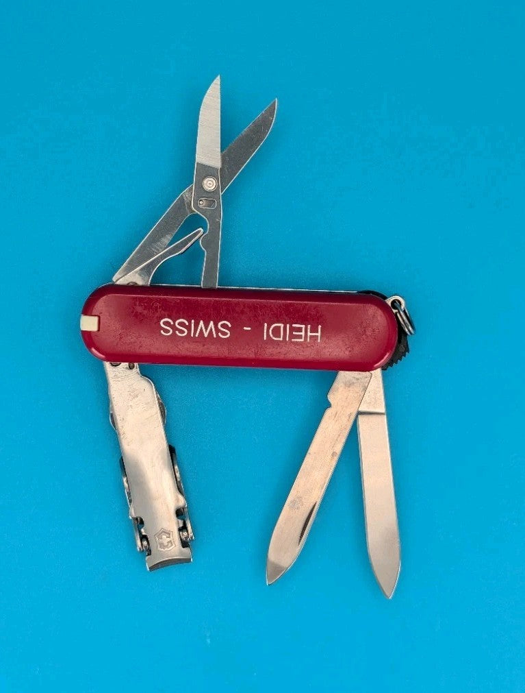 Victorinox Swiss Army Knife - Key Chain - Nail Clip 580 - Red! *HEIDI - SWISS*