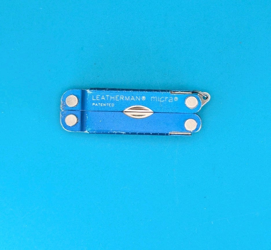 Leatherman Micra Multi-Tool, Knife, Scissors, Key Ring, Blue! *QUALI-PRO*