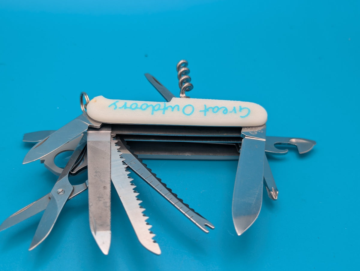 Custom Victorinox Champion Glow in the Dark Swiss Army Knife Multi Tool!