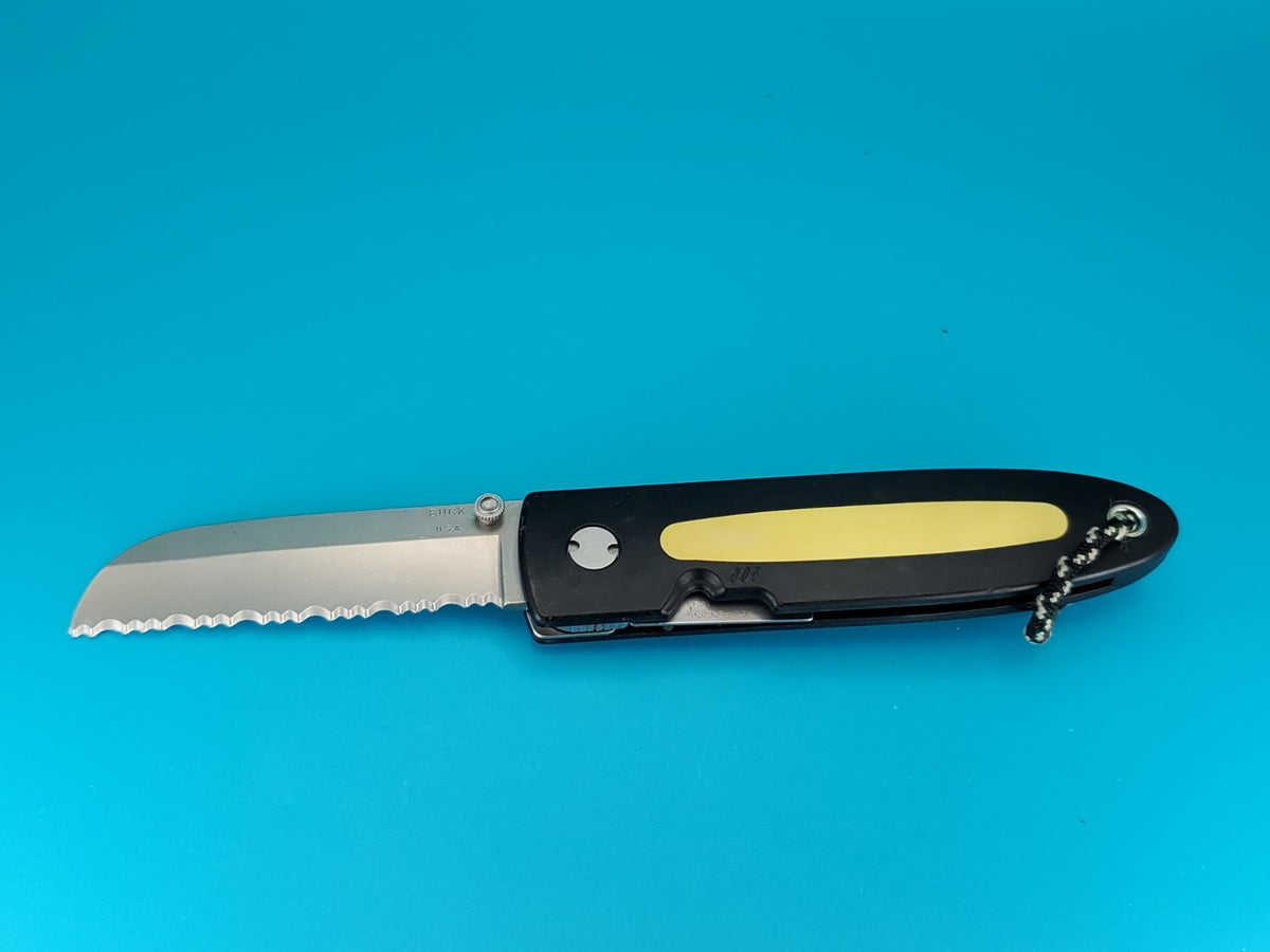 Buck CrossLock 180 RR – River Rafter Serrated Edge Liner Lock Pocket Knife!