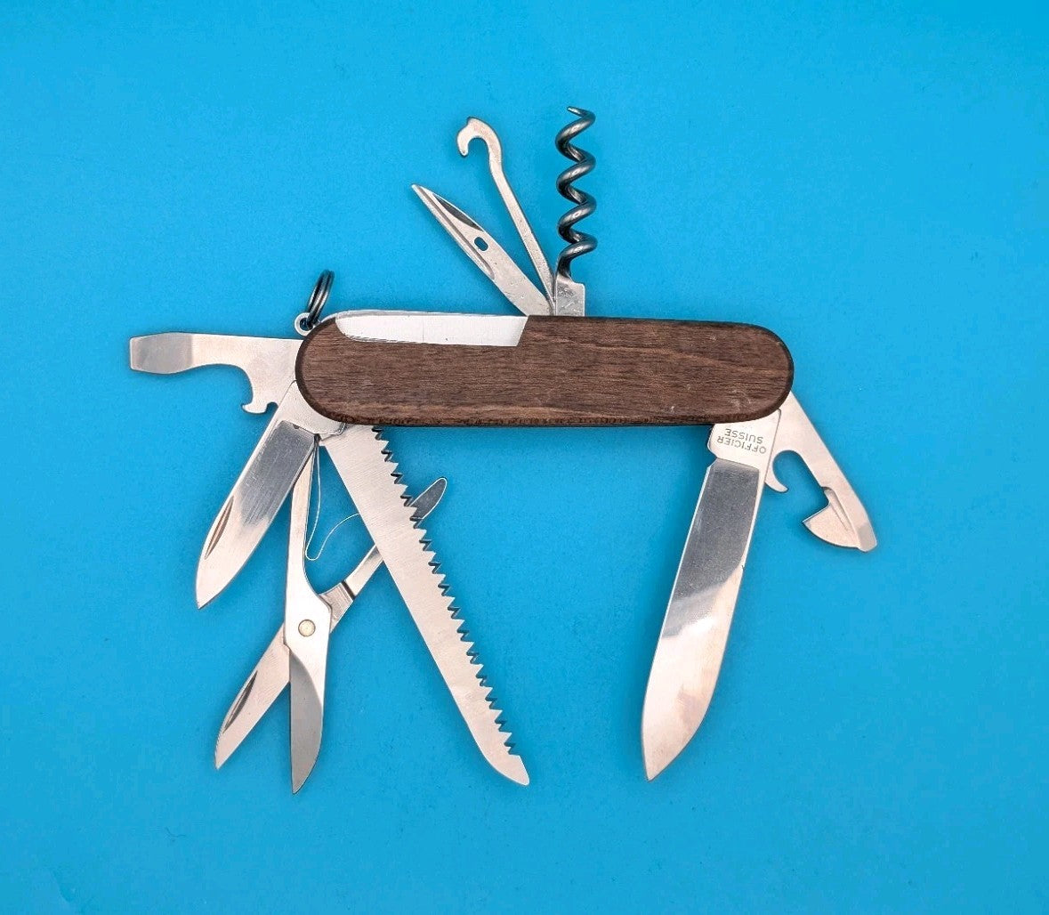 Victorinox Huntsman Wood Swiss Army Knife Multi Tool!