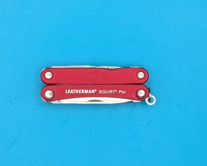 Leatherman SQUIRT PS4 Multi-Tool With Pliers Scissors Knife RED!
