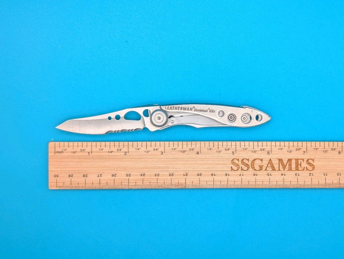 Leatherman Skeletool KBX Pocket Knife w/ Bottle Opener, SILVER!