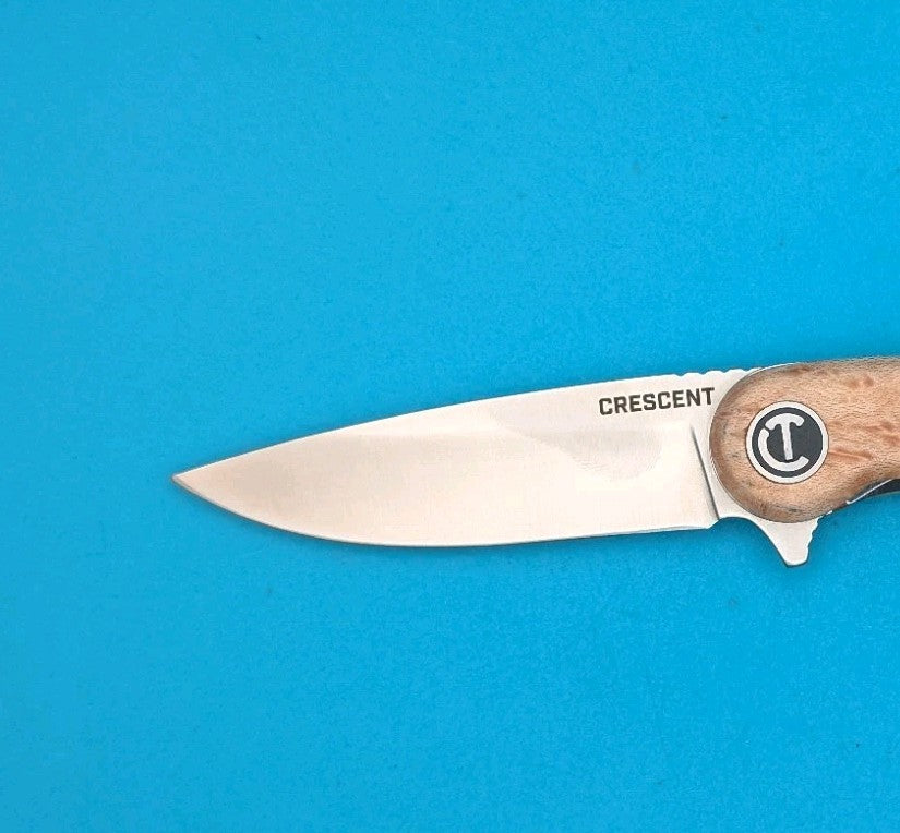 Crescent 3-1/4In Drop Point Aluminum Handle Pocket Knife CPK325A 3.25" Used