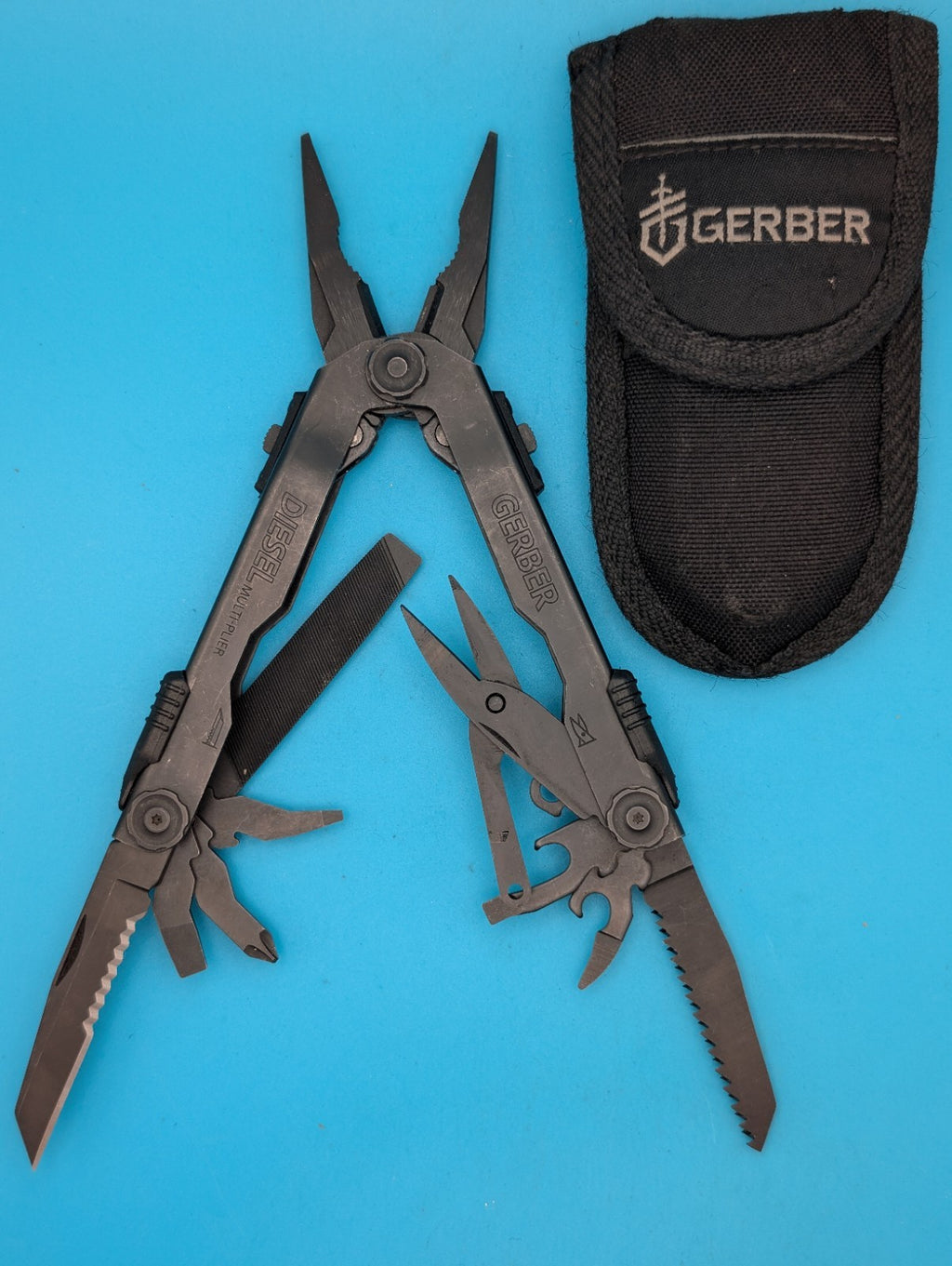 Gerber Diesel Multi Plier Multi-Tool! BLACK! WITH SHEATH!