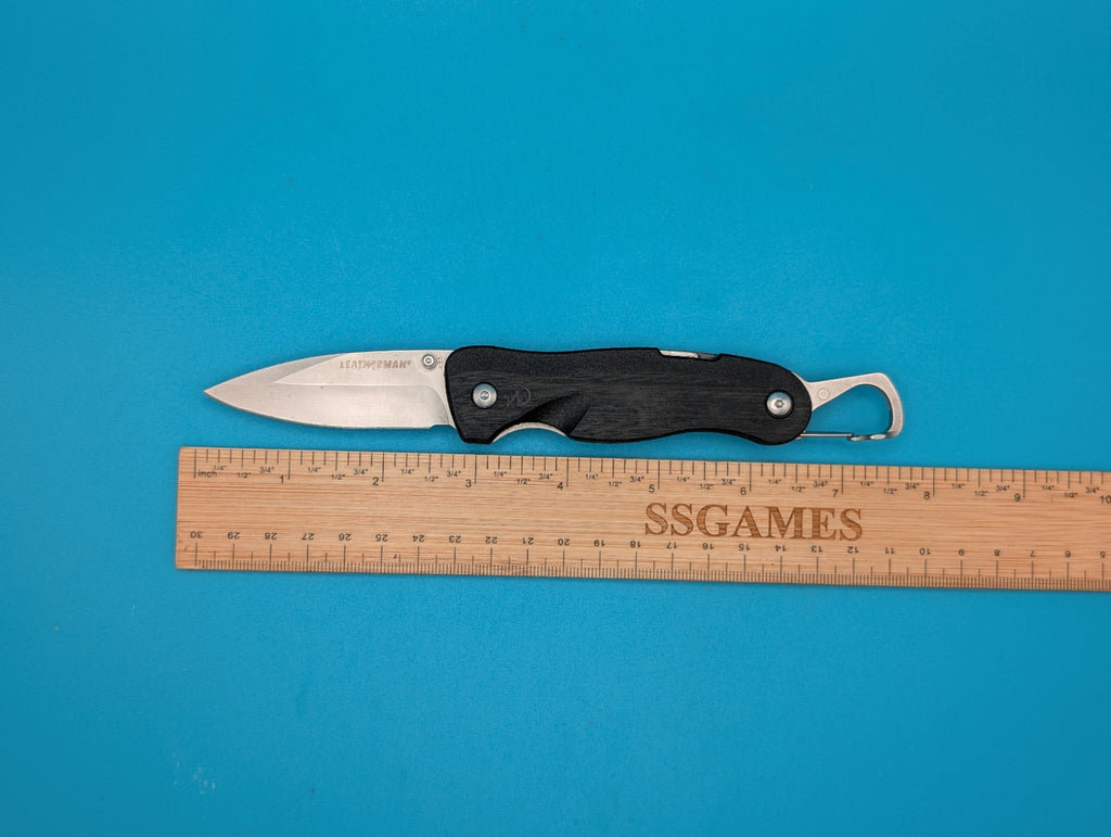 Leatherman Crater C33 Plain Edge Pocket Knife! Black!