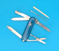 Victorinox Original MiniChamp Swiss Army Knife Multi Tool! Blue Translucent!