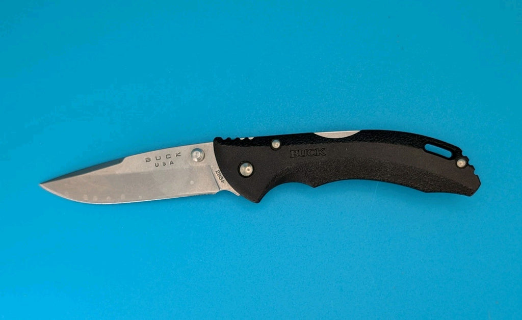 Buck USA 285 Black Handle Lockback Folding Pocket Knife!