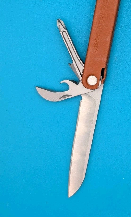 LEATHERMAN Bond Multitool, Stainless Steel Everyday Tool! With Sheath!