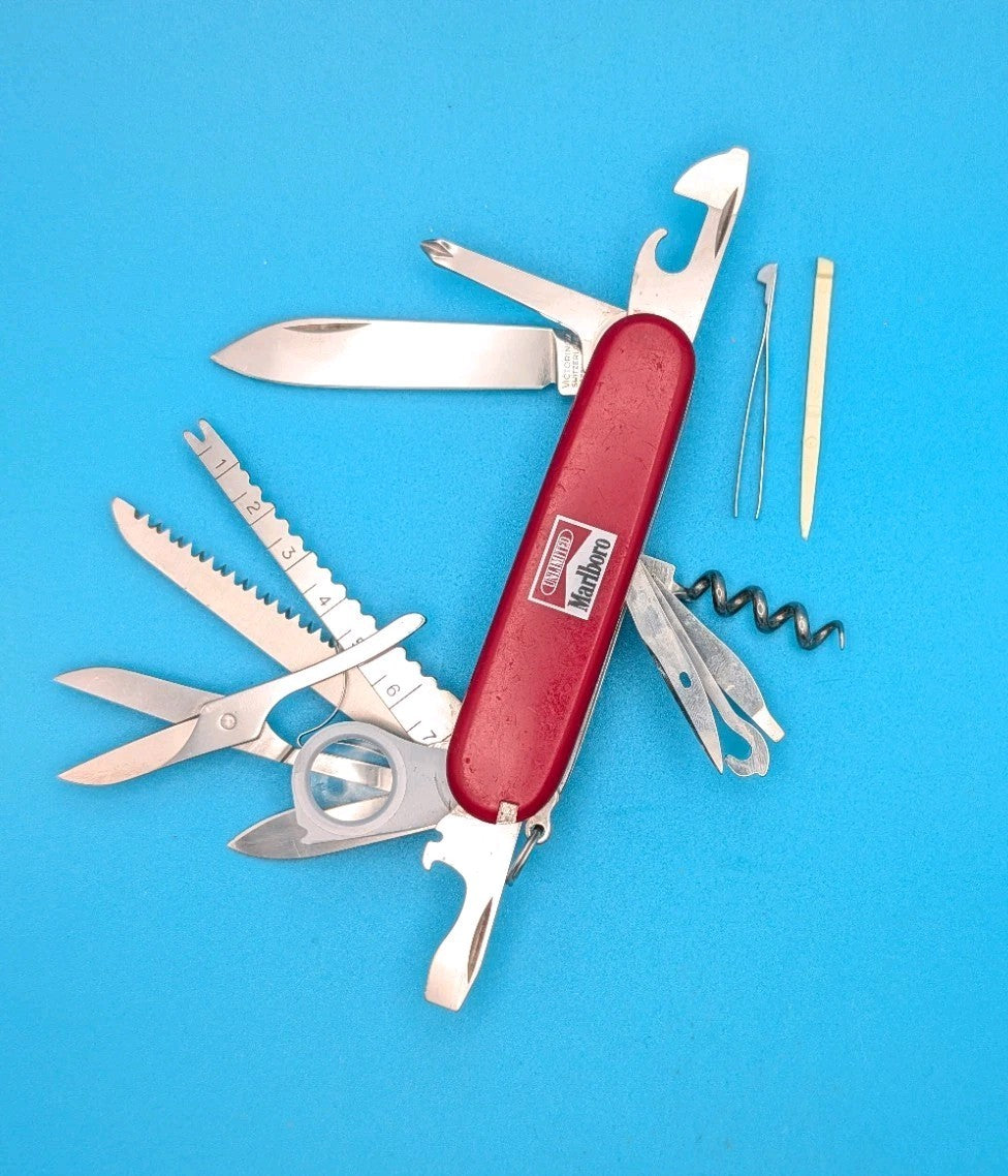 Victorinox Outdoorsman Marlboro Unlimited Swiss Army Knife Multi Tool!