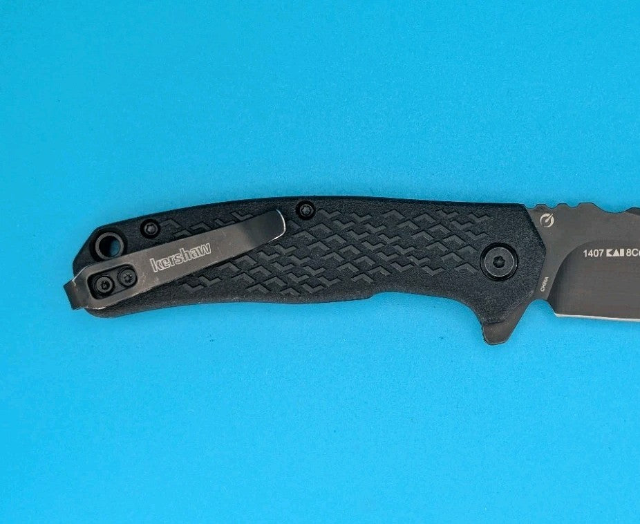 Kershaw Knives Conduit Liner Lock 1407 Black GFN Stainless Pocket Knife!
