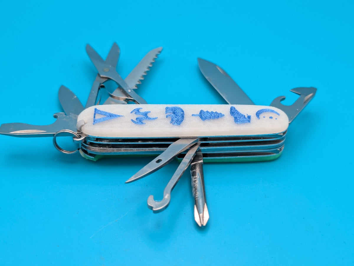 Custom Victorinox Fieldmaster Glow in the Dark Swiss Army Knife Multi Tool!