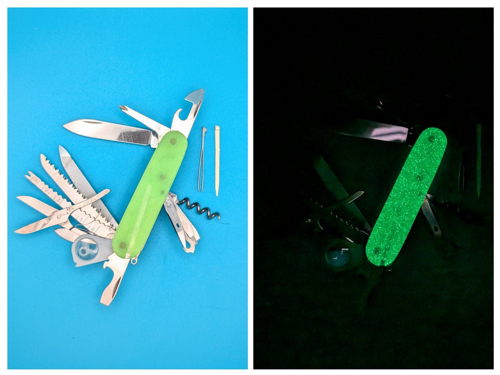 Victorinox Champion Firefly Green Glow in the Dark Swiss Army Knife Multi Tool!