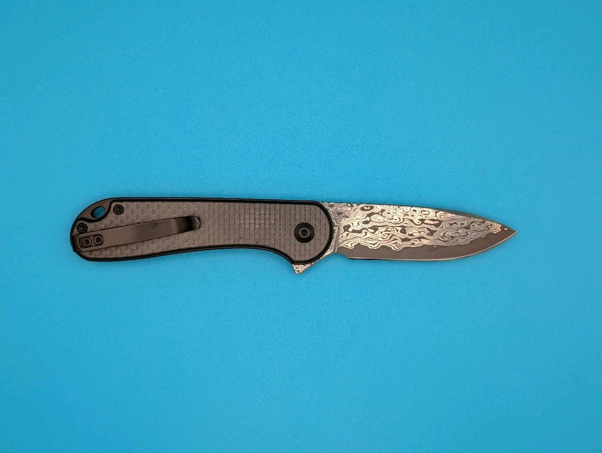 CIVIVI Button Lock Elementum II Flipper Knife Carbon Fiber & G10 Handle