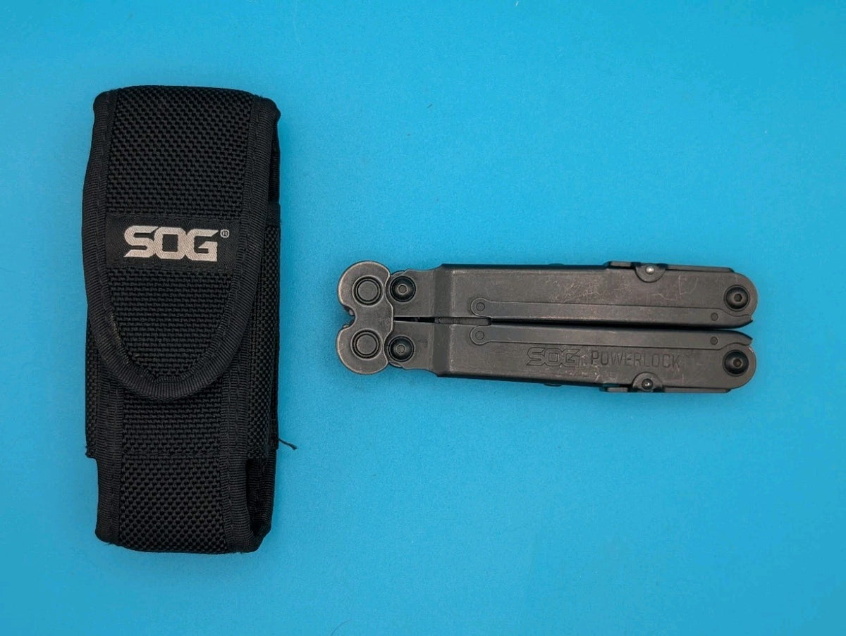 SOG PowerLock Multi Tool! WITH SHEATH! BLACK!!!
