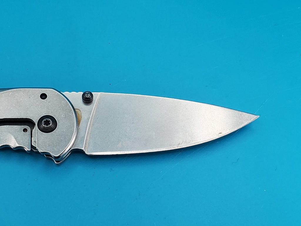 SOG Aegis FL Flipper Knife Frame Lock Plain Edge Blade!
